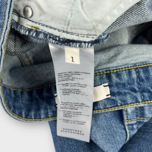 Dorothee Schumacher Slim Straight Cropped Medium Wash Jeans Size 1 XS - Picture 5 of 10